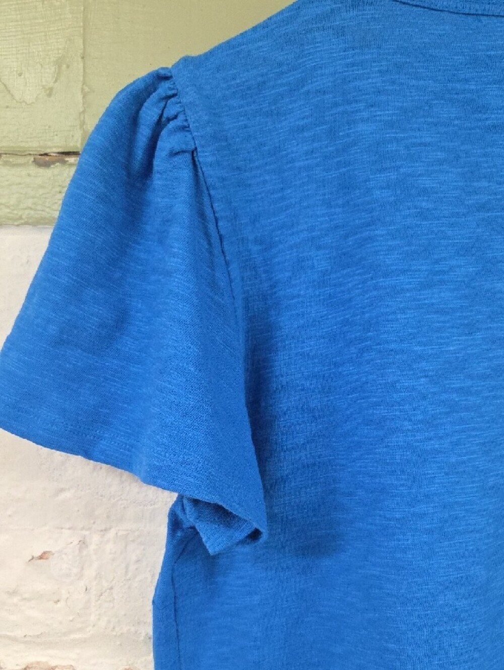 Talbots Bright Blue Petite Knit 100% Cotton Dress Sz MED P NWT - Picture 7 of 7